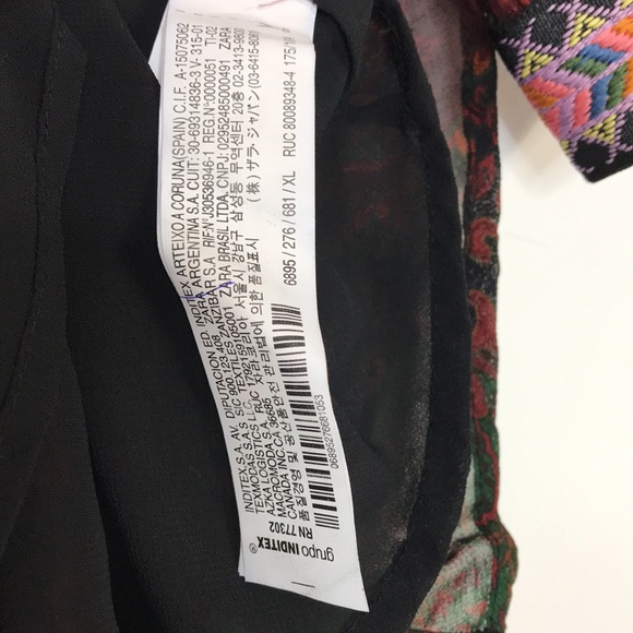 NWT ZARA JACQUARD RIBBON DRESS - Picture 14 of 15